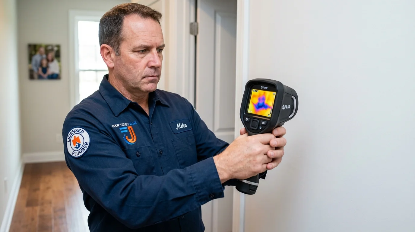 Thermal imaging leak detection by Johns Plumbing LLC in Harvest